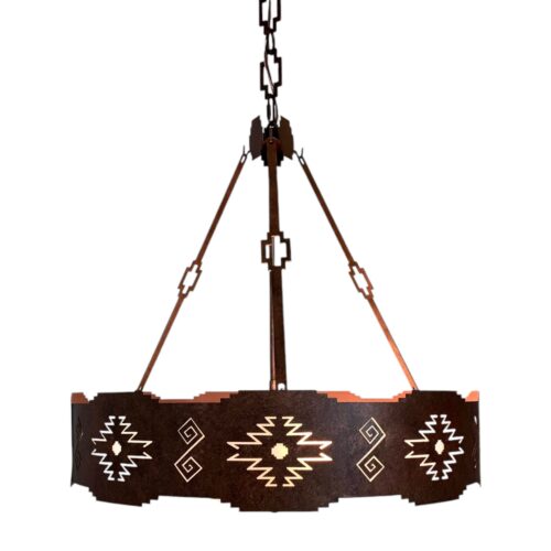 Southwest Sandia Pueblo Chandelier Light